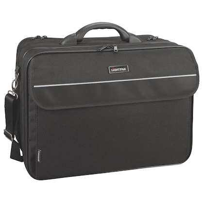Artikelbild 1 für LIGHTPAK Laptoptasche CORNICHE Kunstfaser schwarz 46075 bis 43,2 cm (17 Zoll), Artikelnummer 483065