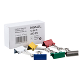 Artikelbild 1 für 12 MAUL Foldbackklammern farbsortiert 2,5 cm, Artikelnummer 958728