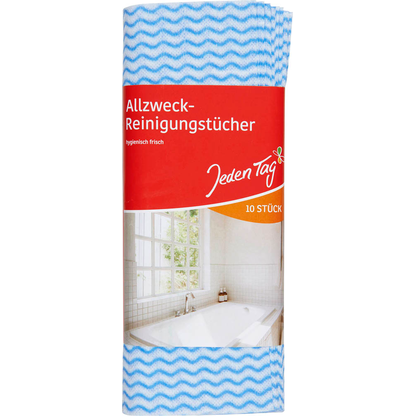 Artikelbild 21 für Jeden Tag hygienisch frisch Allzweck-Reinigungstücher Viskose, 10 St., Artikelnummer 876443