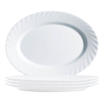 Artikelbild 2 für 4 ARCOROC Servierplatten Trianon White weiß 29,0 cm, Artikelnummer 977379