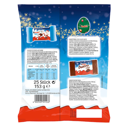 Artikelbild 5 für kinder Mix Beutel Weihnachts-Minis Schokolade 25 St./153,0 g, Artikelnummer 103228