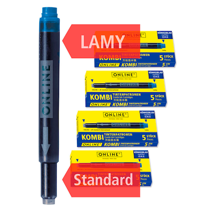 Artikelbild 9 für ONLINE® 17026 Tintenpatronen für Füller königsblau 20 St., Artikelnummer 283802