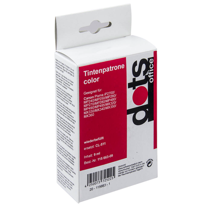 Artikelbild 2 für dots color Druckkopf kompatibel zu Canon CL-511, Artikelnummer 115663