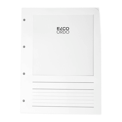 Artikelbild 4 für 100 ELCO Prospekthüllen Ordo Vista DIN A4 weiß glatt 0,12 g/qm, Artikelnummer 416824