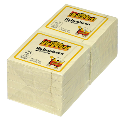Artikelbild 2 für office discount Z-Faltung Haftnotizen R 330 gelb, 12 Blöcke, Artikelnummer 238129