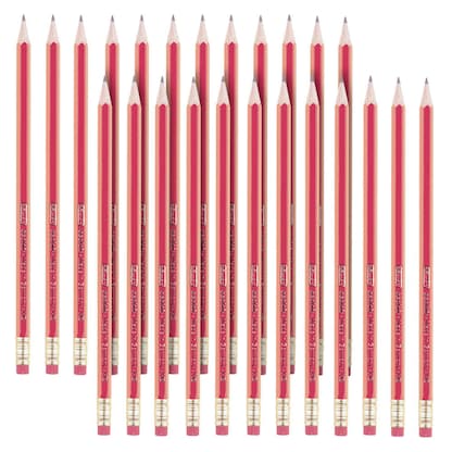 Artikelbild 2 für herlitz Scolair Bleistifte HB rot mit Radierer, 24 St., Artikelnummer 402194