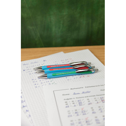 Artikelbild 8 für Schneider Kugelschreiber Slider Rave XB hellblau, Schreibfarbe: farbsortiert, 3 St., Artikelnummer 878003