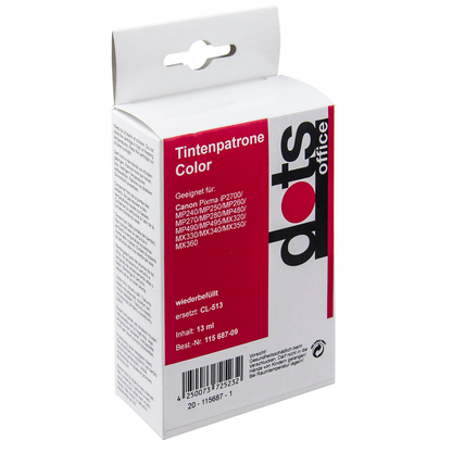 Artikelbild 3 für dots color Druckkopf kompatibel zu Canon CL-513, Artikelnummer 115687