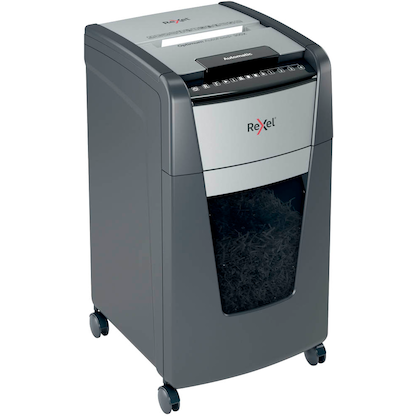 Artikelbild 7 für AKTION: Rexel Optimum AutoFeed+ 300X Aktenvernichter mit Partikelschnitt P-4, 4 x 26 mm, bis 300 Blatt, schwarz mit 60 Euro CashBack, Artikelnummer 267577