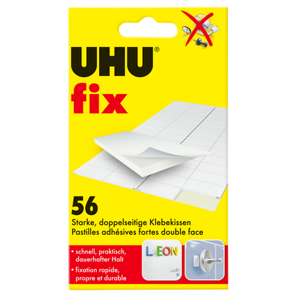 Artikelbild 23 für UHU doppelseitige Klebepads für max. 300,0 g 1,2 x 1,8 cm, 56 St., Artikelnummer 907889
