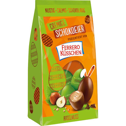 Artikelbild 3 für FERRERO KÜSSCHEN Cremige Schokoeier Schokobonbons 19 St./100,0 g, Artikelnummer 633156