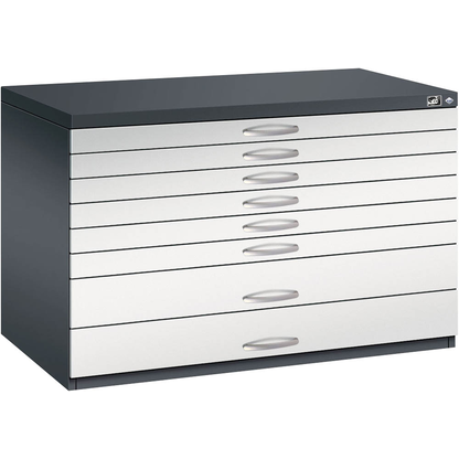 Artikelbild 4 für CP 7100 Planschrank schwarzgrau, lichtgrau 8 Schubladen 110,0 x 76,5 x 76,0 cm, Artikelnummer 682430