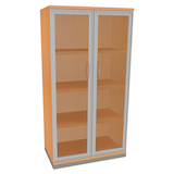 Artikelbild 1 für fm Aktenschrank Sidney, 4260267329184 buche, Acrylglas klar 3 Fachböden 80,0 x 44,2 x 151,7 cm, Artikelnummer 372117