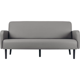 Artikelbild 1 für meet powered by PAPERFLOW 3-Sitzer Sofa LISBOA grau schwarz Kunstleder, 1 St., Artikelnummer 851382