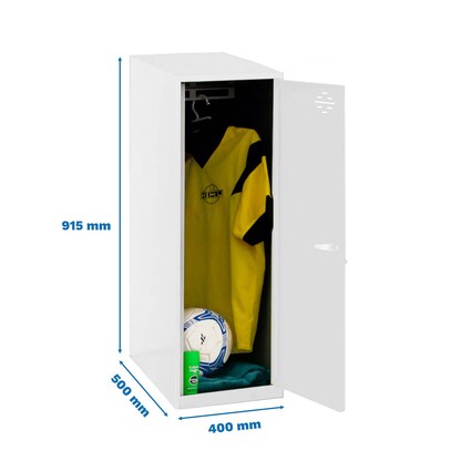 Artikelbild 2 für Simonrack Spind SIMONLOCKER DISM SINGLE weiß 8425437118050, 1 Schließfach 40,0 x 50,0 x 91,5 cm, Artikelnummer 355556