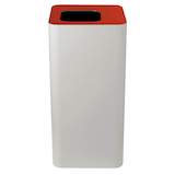 Artikelbild 1 für TKG Pure Mülleimer 100,0 l weiß, rot, Artikelnummer 404513