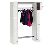 Artikelbild 1 für CP Garderobe mit Schließfächern Serie 8070 lichtgrau 80710-00 S10000, 10 Schließfächer 143,0 x 48,0 x 195,0 cm, Artikelnummer 242750