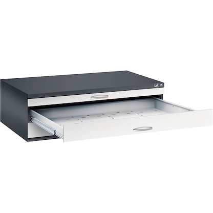 Artikelbild für CP 7200 Planschrank schwarzgrau, lichtgrau 3 Schubladen 135,0 x 96,0 x 42,0 cm, Artikelnummer 682620