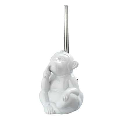 Artikelbild 2 für WENKO WC-Garnitur Monkey Quiet weiß Stein, Artikelnummer 813564