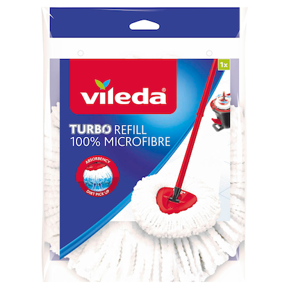 Artikelbild für vileda TURBO REFILL Wischmopp-Ersatzkopf Mikrofaser 30 °C waschbar, 1 St., Artikelnummer 453915