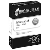Artikelbild 1 für CHRONOPLAN Kalendereinlage 2026 Jahres-Set mit Tagesplänen A5, Artikelnummer 590949