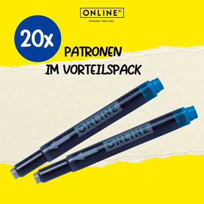 Artikelbild 5 für ONLINE® 17026 Tintenpatronen für Füller königsblau 20 St., Artikelnummer 283802