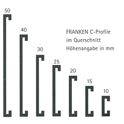 Artikelbild 2 für FRANKEN Etikettenhalter magnetisch braun 7,5 x 1,5 cm, 10 St., Artikelnummer 532111