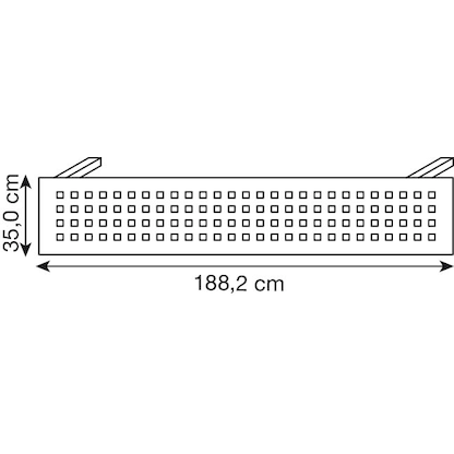 Artikelbild 2 für HAMMERBACHER RSI20 Sichtblende grau 188,2 x 35,0 cm, Artikelnummer 865365