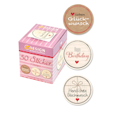 Artikelbild 1 für AVERY Zweckform Aufkleber 56814 Herzlichen Glückwunsch, 50 Etiketten, Artikelnummer 102313