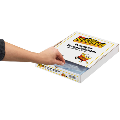 Artikelbild 3 für 100 office discount Prospekthüllen DIN A4 glasklar glatt 0,06 mm, Artikelnummer 187245