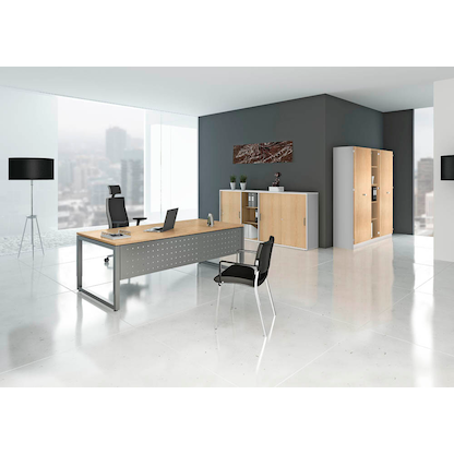 Artikelbild 5 für HAMMERBACHER Schiebetürenschrank Unni SE1, V1753S/W/E/SG weiß, eiche 2 Fachböden 120,0 x 40,0 x 110,0 cm, Artikelnummer 644000