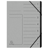 Artikelbild 1 für Exacompta Ordnungsmappen 7 Fächer grau, Artikelnummer 286887