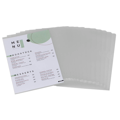 Artikelbild 4 für 100 Esselte Sichthüllen Standard Plus 54850 DIN A5 transparent genarbt 0,12 mm, Artikelnummer 654184