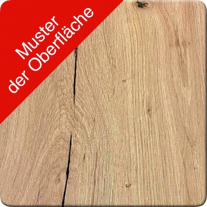 Artikelbild 3 für VCM my office Lona Schreibtisch honig-eiche rechteckig, U-Fuß-Gestell schwarz 110,0 x 80,0 cm, Artikelnummer 268346