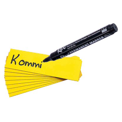 Artikelbild 3 für 300 EICHNER Magnetschilder gelb 2,0 x 6,0 cm, Artikelnummer 702489