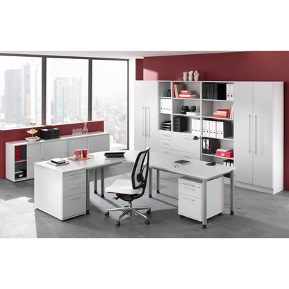 Artikelbild 6 für HAMMERBACHER Regalschrank Orbis, V7300/5/5/RE lichtgrau 80,0 x 42,0 x 200,4 cm, Artikelnummer 470468