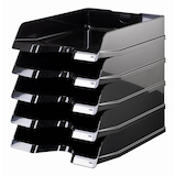 Artikelbild 1 für 5 HAN Briefablagen VIVA schwarz, Artikelnummer 348599