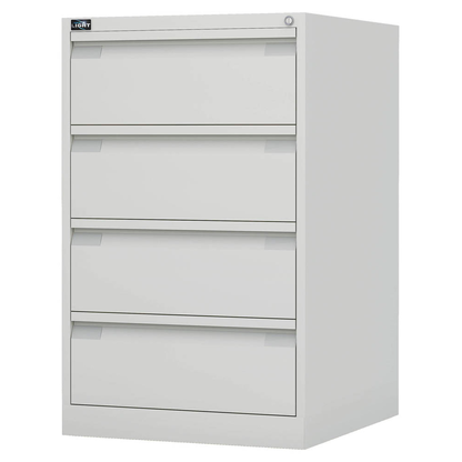 Artikelbild 2 für BISLEY ECO Karteischrank reinweiß 4 Schubladen 57,0 x 62,2 x 91,5 cm, Artikelnummer 380614