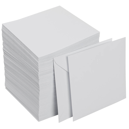 Artikelbild 2 für ÖKI Briefumschläge quadratisch ohne Fenster weiß nassklebend 500 St., Artikelnummer 507543