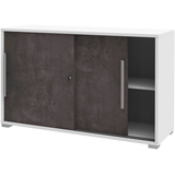 Artikelbild 1 für röhr Schiebetürenschrank Imperia, 194-0A2-9010-65-F1 weiß, quarzit 2 Fachböden 120,0 x 40,0 x 74,5 cm, Artikelnummer 732632