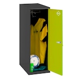 Artikelbild 1 für Simonrack Spind SIMONLOCKER DISM SINGLE anthrazit, grün 8425437118951, 1 Schließfach 40,0 x 50,0 x 91,5 cm, Artikelnummer 355619