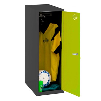 Artikelbild für Simonrack Spind SIMONLOCKER DISM SINGLE anthrazit, grün 8425437118951, 1 Schließfach 40,0 x 50,0 x 91,5 cm, Artikelnummer 355619