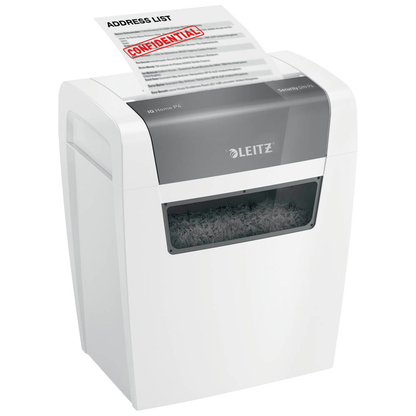 Artikelbild 19 für AKTION: LEITZ IQ Home Aktenvernichter mit Partikelschnitt P-4, 4 x 28 mm, bis 6 Blatt, weiß mit 5 Euro CashBack, Artikelnummer 435877