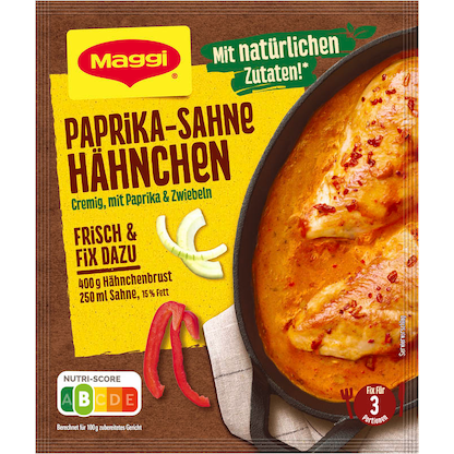 Artikelbild 2 für Maggi® Paprika-Sahne-Hähnchen-Sauce 20x 3 Portionen, Artikelnummer 612683