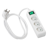 Artikelbild 1 für hama 3-fach Steckdosenleiste mit Schalter 3,0 m weiß, Artikelnummer 461986