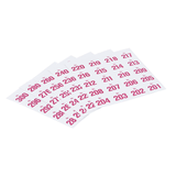 Artikelbild 1 für WOLF & APPENZELLER Klebenummern Zahlen, magenta 20,0 x 24,0 mm, 100 Etiketten, Artikelnummer 240838