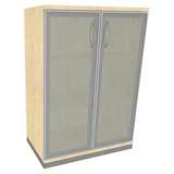 Artikelbild 1 für fm Aktenschrank Sidney, 4260267329283 königsahorn, Acrylglas satiniert 2 Fachböden 80,0 x 44,2 x 113,3 cm, Artikelnummer 372013