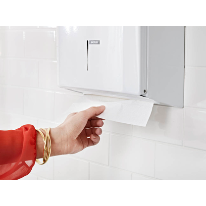 Artikelbild 5 für KATRIN Papierhandtuchspender M 988113 weiß Kunststoff, Artikelnummer 865417