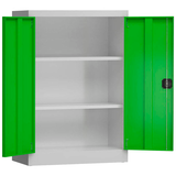 Artikelbild 1 für ClassiX Metallschrank X-530325 lichtgrau, gelbgrün 92,0 x 42,0 x 120,0 cm, aufgebaut, Artikelnummer 182419