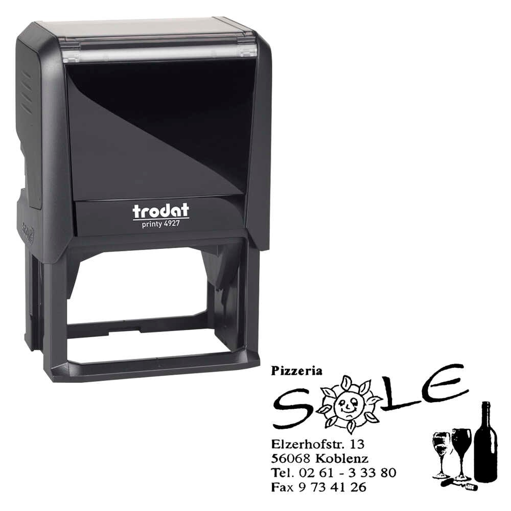 Ministempel Trodat Printy 4612 Rund (ø 12 mm - 2 Zeilen) | stempel Ministempel Trodat Printy 4612 Rund (ø 12 mm - 2 Zeilen) | stempel